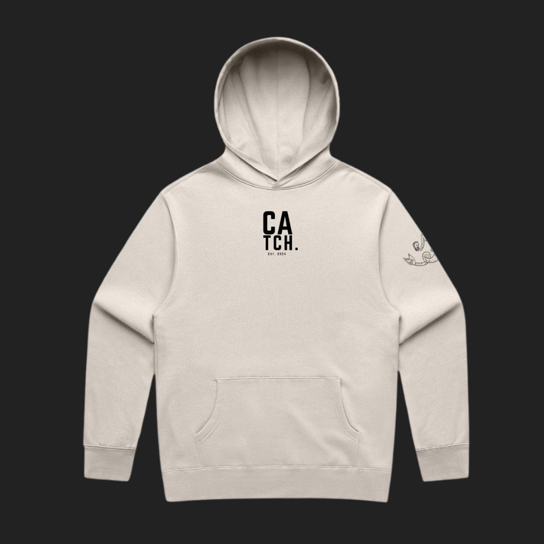 Beach Tag Heavyweight Hoodie | Bone