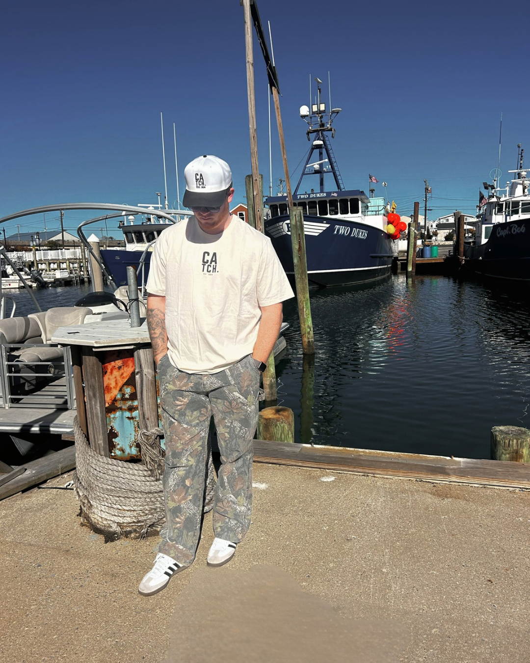 Seaside Cotton Tee | Wht Sand